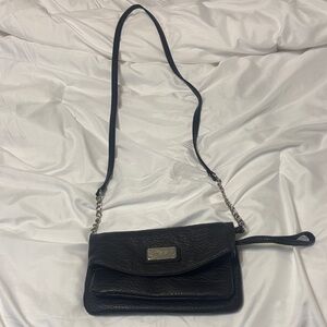 Nine West Black Leather Crossbody Bag